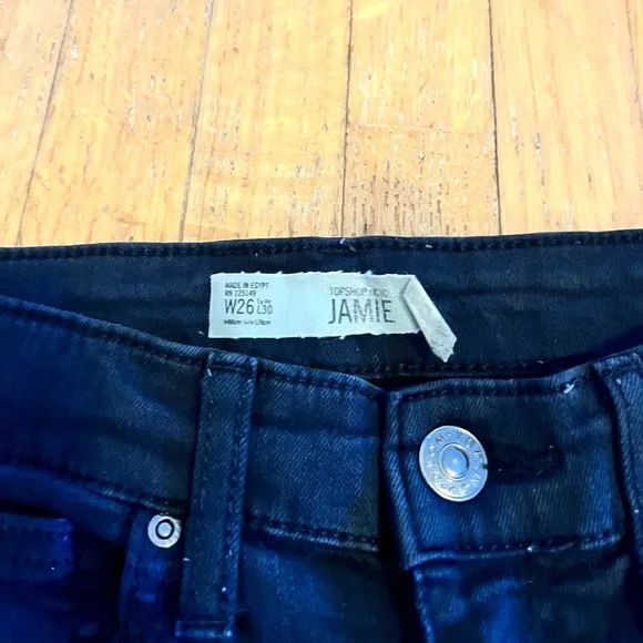 TopShop Ripped Black Jeans - Picture 4 of 5